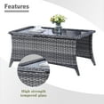 thumbnail image 6 of POCASSY 6 Piece Rattan Sofa Seating Group with Cushions, 6 of 8