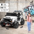thumbnail image 4 of EastVita 24V 2 Seater Ride on Car, Electric Ride on Toys Remote Control, White, 4 of 8