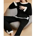 thumbnail image 4 of Richie House Womens Pajama Set Long Sleeve Sleepwear Scoop Neck Pjs Sets S-XXL 2 Pc set Lounge RHW4044, 4 of 7