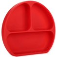 thumbnail image 5 of Toddler Divided Plate - Silicone Toddler Divided Plates Diy Complementary Food Placemat Suction Cup For Baby Kids(Red), 5 of 5