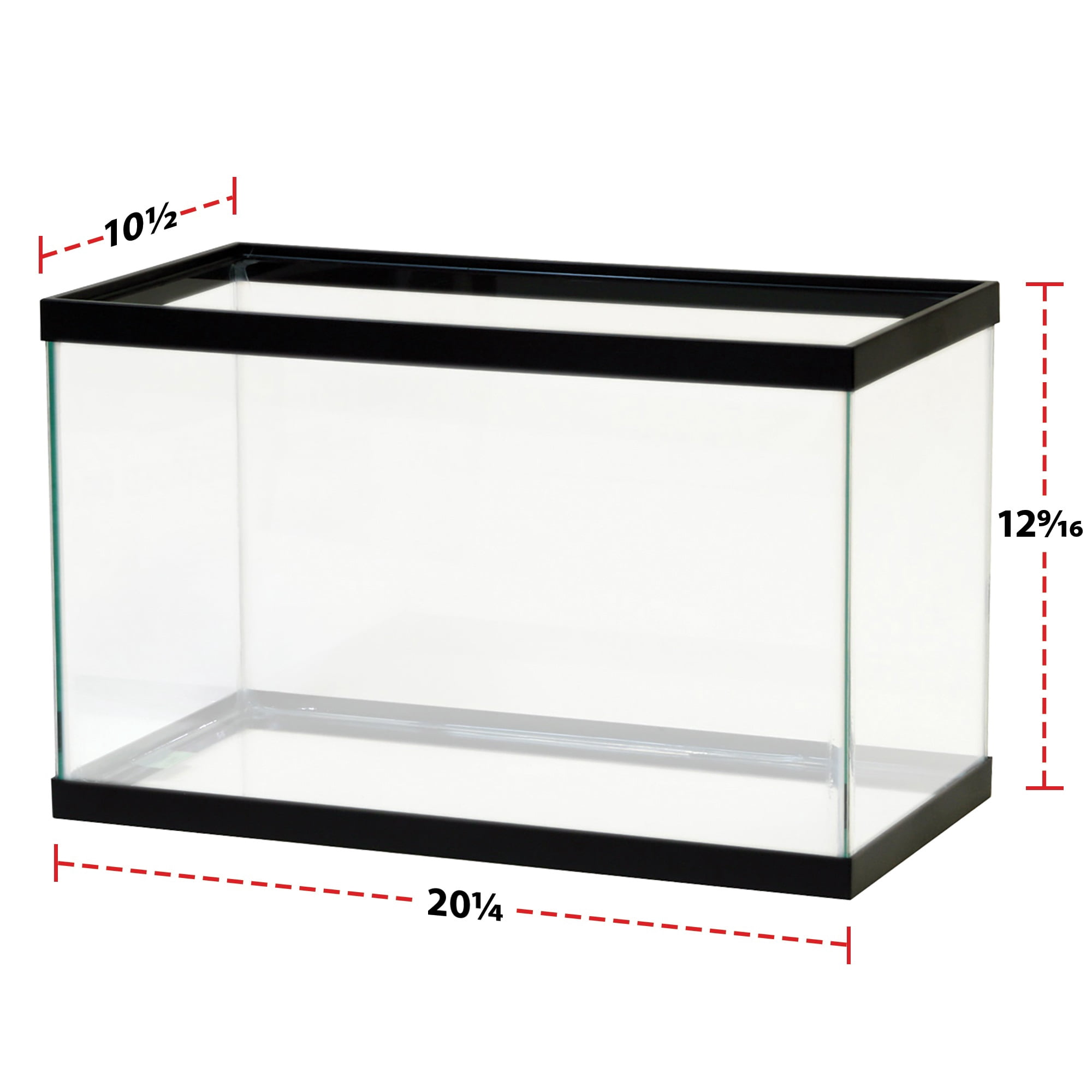Aqueon Standard Open-Glass Glass Aquarium Tank 10 Gallon
