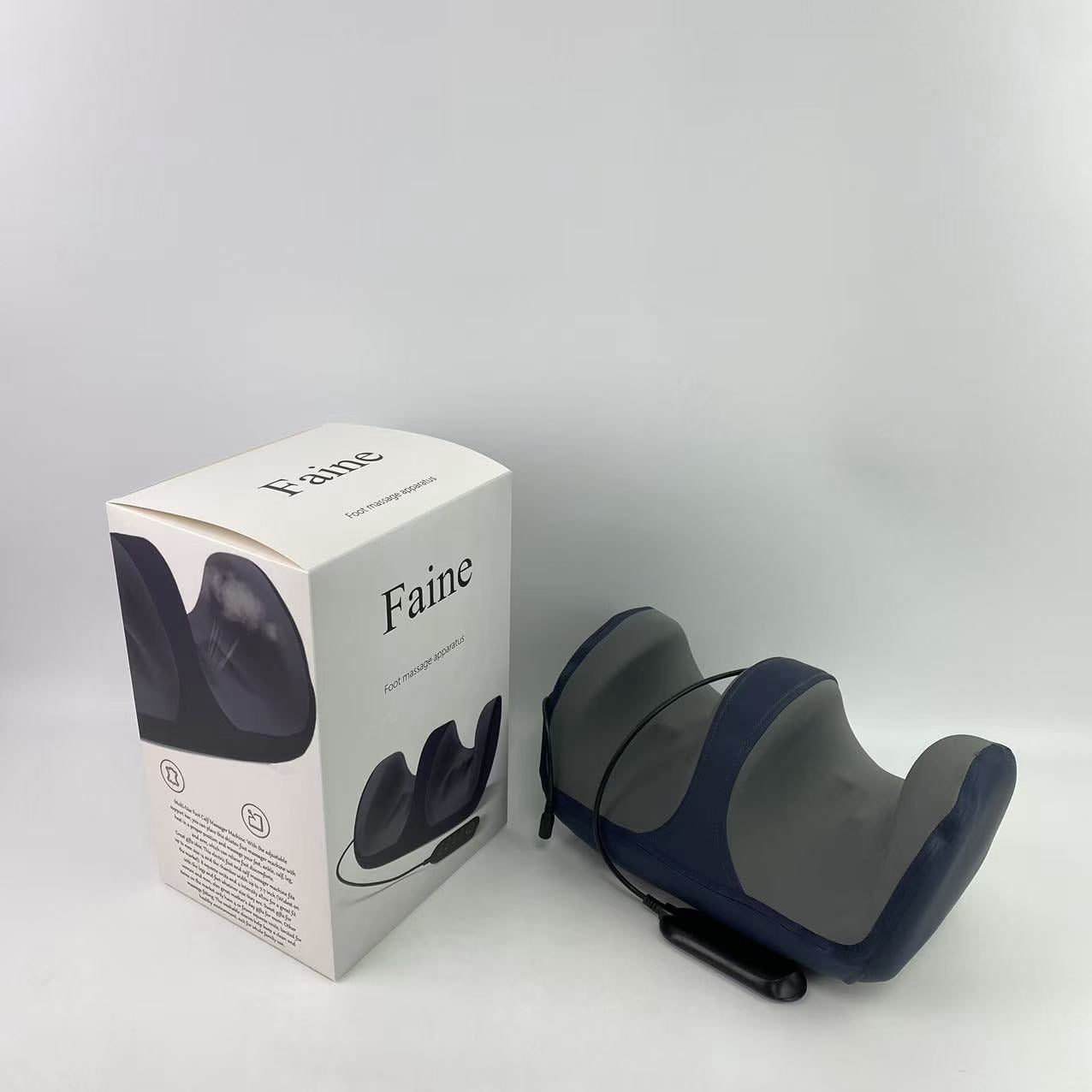 Faine Foot massage apparatus, feet,Foot Massager Machine with Heat, Shiatsu Foot and Calf Massager with Remote, Offer Deep Kneading Rolling Ankle, Leg Massage, Fits Up to US Men Feet Size 14