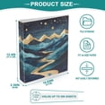 thumbnail image 3 of FORMRS 3 Ring Binder 1.5 inch with Pockets Set of 2 Clip Board 200 Sheets Capacity, Dark Mountains, 3 of 8