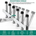 thumbnail image 3 of Fishing Rod Holder for Car 6 Link Tube for 2" Hitch Receiver Angle Adjustable Stainless Steel Fishing Pole Rack Rust Resistant Quick Release, Corrosion Resistant, 3 of 7