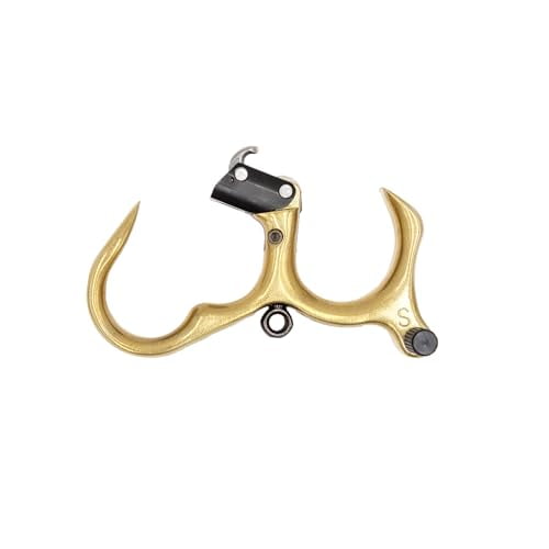 Scott Archery Longhorn Expert Release 6015-L, Back Tension Hinge, Adjustable Click and Fire, Open Hook Jaw, Lanyard Hole, Archery Release Aid