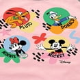 thumbnail image 3 of Disney - Mickey, Minnie, Pluto & Donald - Happy Bubble - Toddler & Youth Girls Raglan Graphic T-Shirt, 3 of 5