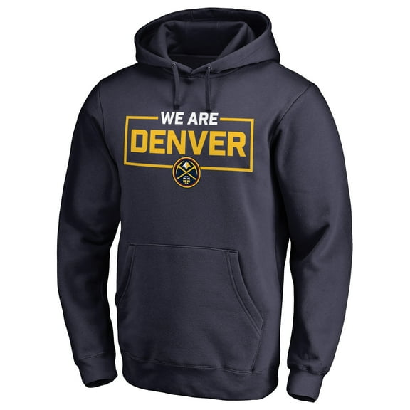 Men's Navy Denver Nuggets We Are Iconic Collection Pullover Hoodie