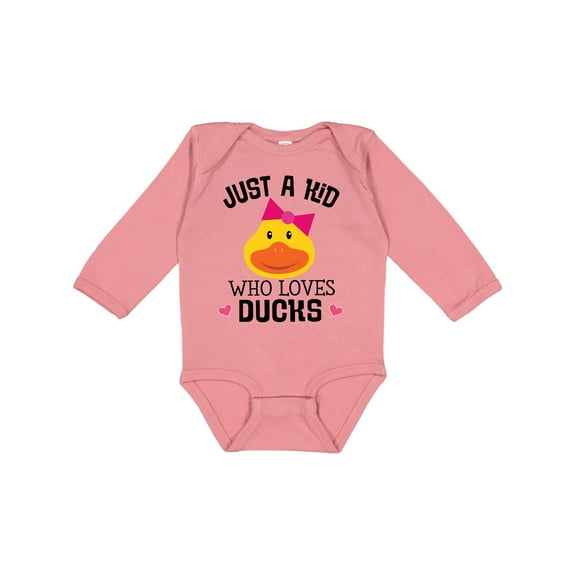 Inktastic Duck Lover Cute Girls Girls Long Sleeve Baby Bodysuit