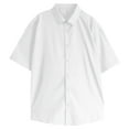 thumbnail image 2 of Dream Lifestyle Men Shirt Turn-down Collar Breathable Polyester Casual Shirt Men Summer Loose Top Birthday Gift, 2 of 7