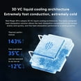 thumbnail image 6 of Redmagic Magnetic Cell Phone Cooler VC Liquid Cooler 5 Pro Cellphone Radiator Fan for Phone Gaming, Live Streaming, 6 of 10