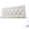 thumbnail image 4 of Pegatinas de pared 3D autoadhesivas para el fondo de la TV, decoración del hogar, para sala de estar y dormitorio (blancas), 4 of 7