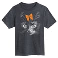 thumbnail image 2 of Instant Message - Black Cat Face-YOUTH SHORT SLEEVE TEE, 2 of 6