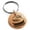 Rose, variant on Stainless Steel Letter S Initial 3D Monogram Engraved Small Medallion Circle Charm Keychain Keyring