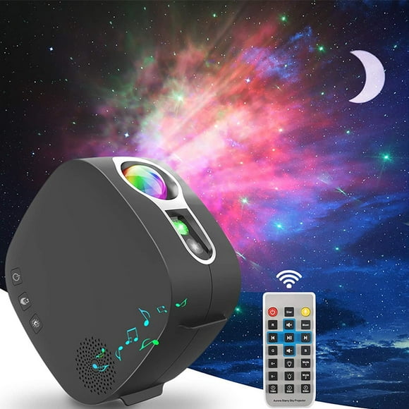 Star Projector, Music Activated Light, Galaxy Projector for Home Bedroom Decor, Colorful Nebula, Starlight Skylight Projector for Party with Remote