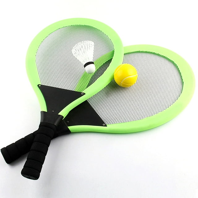 Badminton Racket for KidsPair of Badminton Tennis Set Badminton Racket Water Tennis Racket Tennis Balls for Kids (Color in Random)