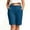 *Blue, variant on Women's Solid Color Work Dress Shorts with Pockets ,Casual Office Summer Shorts Army Green,Women's Plus L