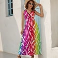 thumbnail image 2 of Animal Print Patterns Sleeveless Dress Woman Fashion Long Dresses Women's Summer Suit Dress 2025, 2 of 7