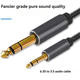 thumbnail image 4 of Cable Auxiliar de 2 M de Alta Calidad de 6,35 mm A 3,5 mm para Teclado Electrónico, Mezclador de Guitarra, Conector de Audio, Adaptador de Sonido Estéreo, 4 of 5