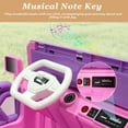 thumbnail image 5 of 24V Ride on Car Toy, 4WD Motors Electric Cars, 2-seater Electric Car with Remote Control, Colorful LED Lights, Adjustable Speed, USB port, MP3, Suitable for teens,Pink, 5 of 9