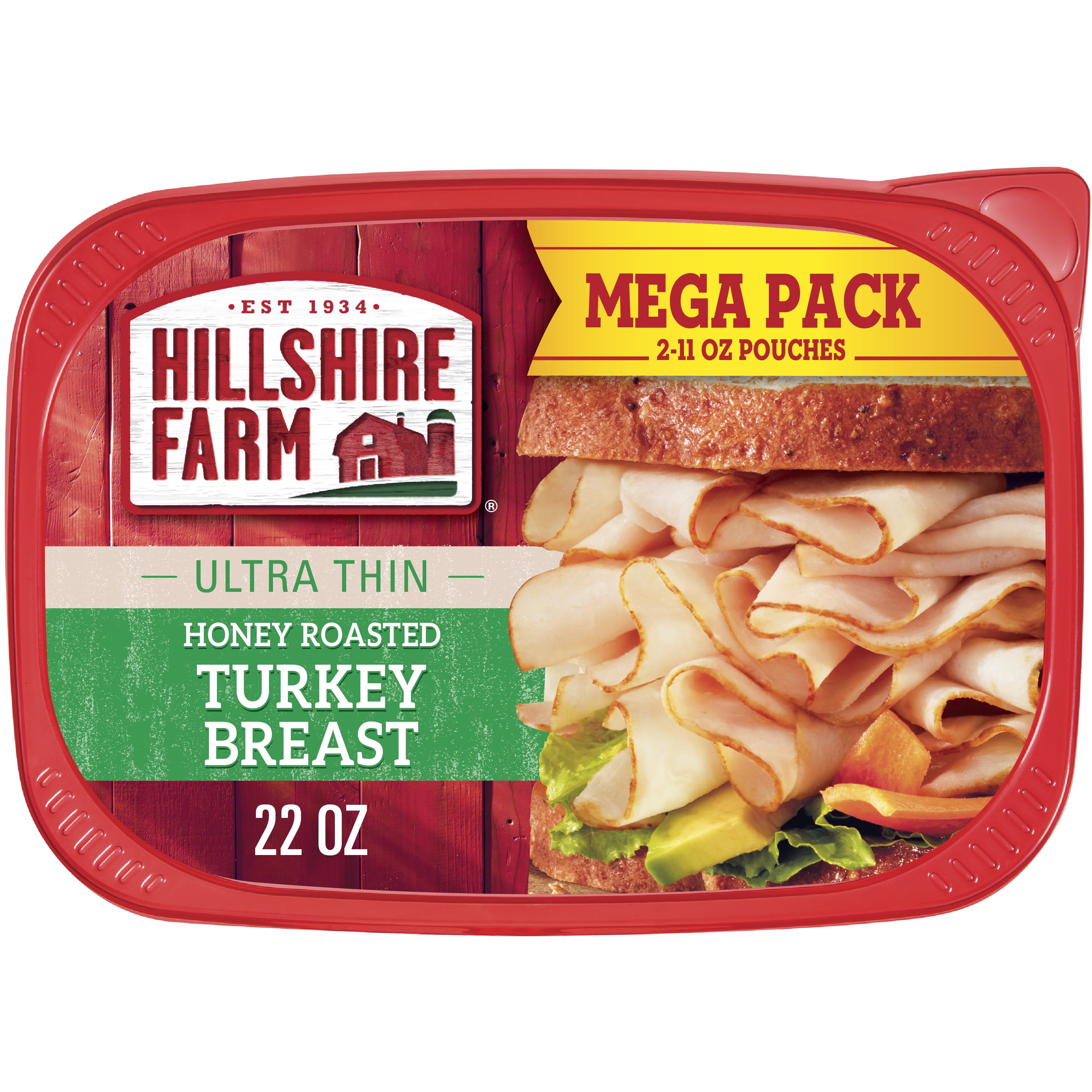 Hillshire Farm Sliced Honey Roasted Turkey Breast Deli Lunch Meat, 22 oz