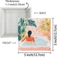 thumbnail image 3 of Letreros de baño decorativos Xinyu 5 x 5 pulgadas madera, 3 of 7