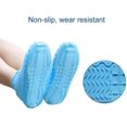 thumbnail image 4 of LAICAIW Couvre-Chaussures Imperméables en Silicone, Surchaussures Réutilisables Améliorées avec Fermeture Éclair, Bottes de Pluie Résistantes Antidérapantes Lavables pour Femmes, Hommes (L (Femmes 7.5-11, Hommes 6.5-10.5), Bleu), 4 of 7