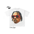thumbnail image 1 of Lil T-Shirt Bébé ''Quote'' Blanc, ''Drip Too Hard'', Imprimé Graphique Hip Hop, Merch - Noir - TG, 1 of 2