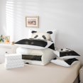 thumbnail image 4 of Panda Full Bed in a Bag 7 Piece Cute Animal Panda Bedding Sets,Lovely Panda Comforter Set with Sheets Animal Panda Bed Set Black And White Panda Quiult, 4 of 5