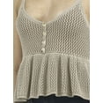 thumbnail image 5 of No Boundaries Peplum Sweater Tank Top, Women's, 5 of 5