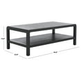 thumbnail image 3 of Safavieh Omara Glam 1 Shelf Pine Coffee Table, Black, 3 of 10