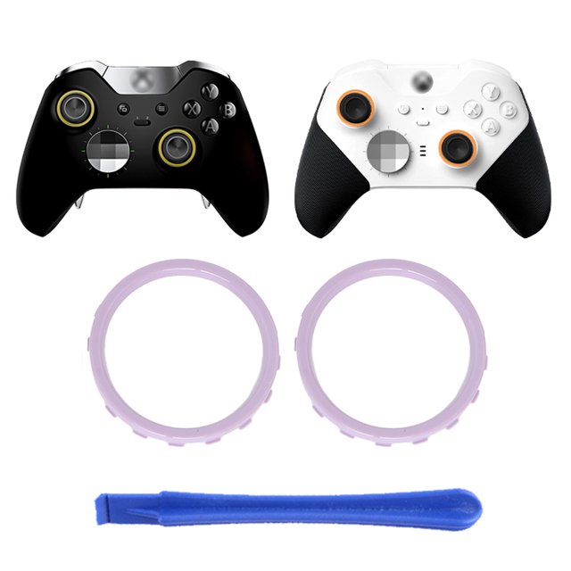 Lot de 2 Anneaux Décoratifs pour Manette de Jeu Xbox One Elite / Elite Series 2 Controller
