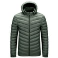 thumbnail image 2 of WXLWZYWL Men's Jacket Winter Puffer Jacket Fleece Warm Lightweight Coat Outerwear Cold Weather Jackets, 2 of 6