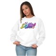 thumbnail image 5 of XOMG POP Dallas Panda Rock Star Women Crewneck Sweatshirt Brisco Brands M, 5 of 6