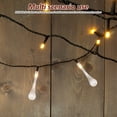 thumbnail image 4 of SHOWERORO 80Ud Luces Decorativas Transparentes Con Moderno De Gotas Para Ambientes Exteriores, 4 of 7