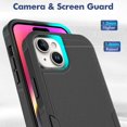 thumbnail image 3 of Pour iPhone 15 Plus Étui de Protection Double Couche PC+TPU Antichoc, 3 of 5