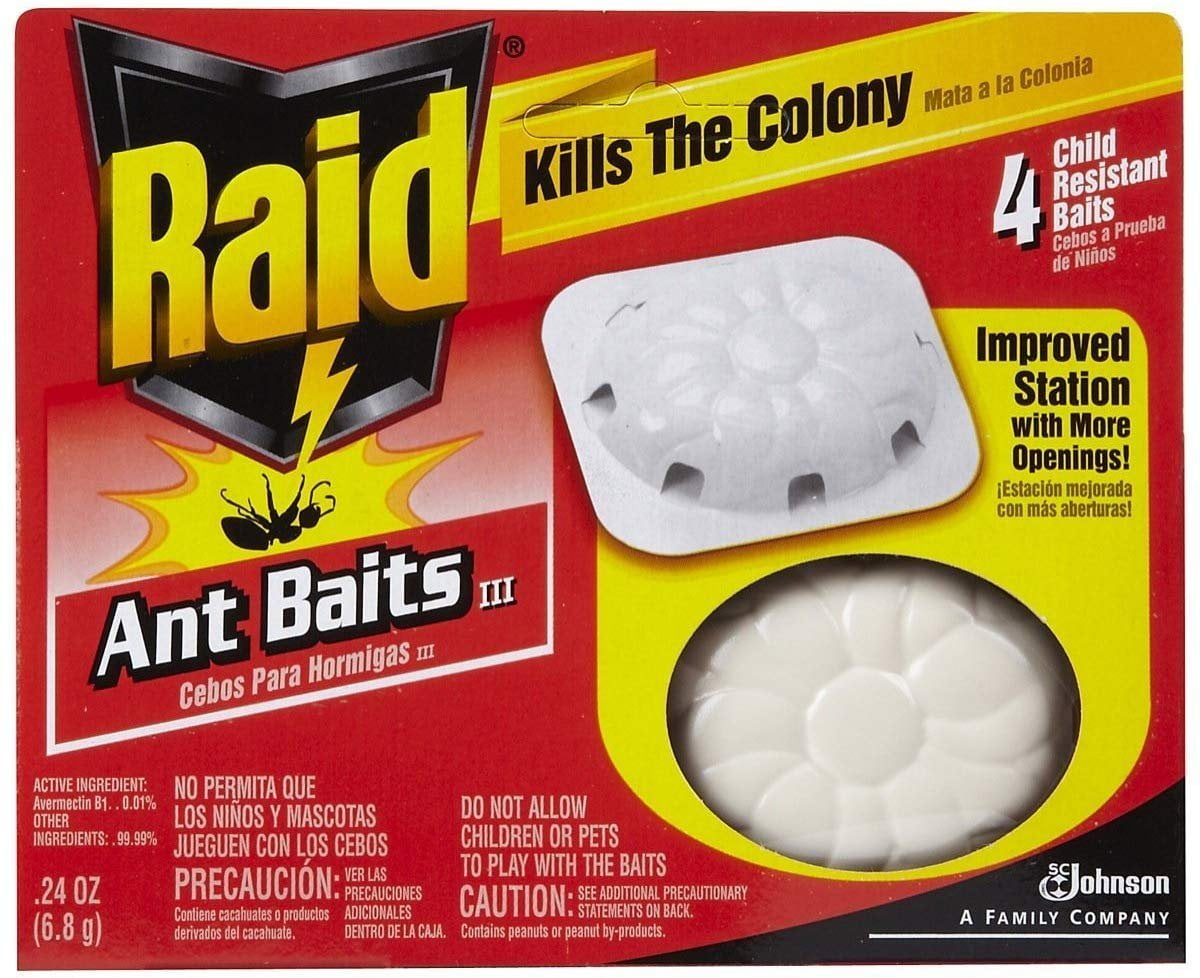 Details about   Raid Ant Baits Traps Defense Killer Colony 4 Traps Child Resistant Indoor US NEW 