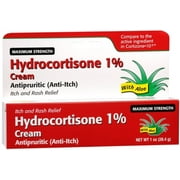 Taro Hydrocortisone Cream 1% Maximum Strength, 1 oz (Pack of 2)