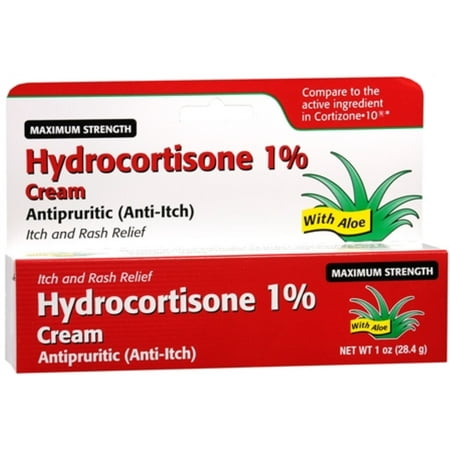 Taro Hydrocortisone Cream 1% Maximum Strength, 1 oz (Pack of 2)