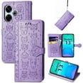 thumbnail image 4 of Funda Cartera FOXDOCK para Xiaomi Redmi 13 4G , Flip PU con Relieve de Gatos y Perros, Tarjetero y Soporte, 4 of 6