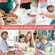 Conchstar 60 Minute Visual Timer for Kids, Countdown Timer for Classroom & Kitchen, Desk Timer for Study, Time Manager Tool for Kids with Fruit Pattern (Orange)