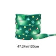 thumbnail image 3 of Horivan Christmas Print Shoe Laces for Sneakers and Boots Festive Holiday Design Durable Polyester Laces for Seasonal Style and Gift Giving, 3 of 6