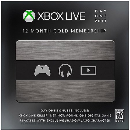 12 Month Xbox Live Gold Membership - Limited Day One Edition with Bonus (Xbox One) - Walmart.com