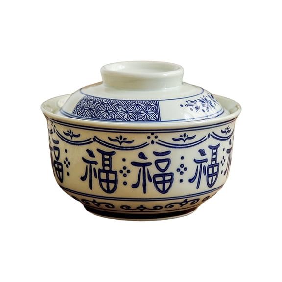 Ceramic Covered Soup Bowl with Lid Microwave Oven Safe Big Ramen Noddle Bowl for Healthy Eating in Any Setting