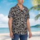 thumbnail image 3 of Balery Hand Drawn Snake Camisas hawaianas de manga corta para hombre, camisas playeras de corte holgado, camisas de vacaciones con botones,X-Large, 3 of 7