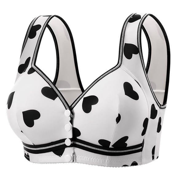 Blmnix Racerback Bras Women's Bras No Underwire Cotton Bras Bra Black Womens Sports Bras,46