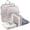 A-White&Grey-6, variant on 3‑Set Double‑Deck Compression Packing Cubes, Lightweight Travel Luggage Organizer