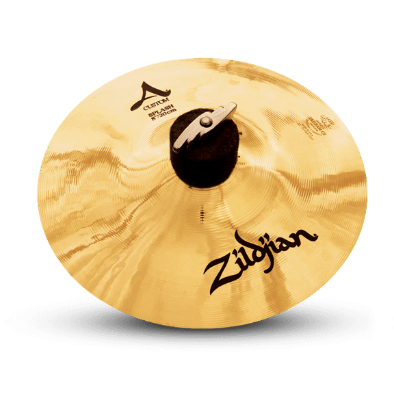 Zildjian 20540 8" Custom Splash Brilliant & Crash Type Cymbal W/ High Pitch New