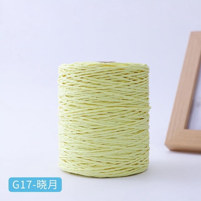 Raffia Yarn Knitting Crochet Paper Straw Rope Thread For Weaving Summer Handmade Hat Basket Handcrafts Tricots DIY Material Rug