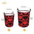 thumbnail image 5 of ZICANCN Courageous Heart Red Laundry Basket Organizer , Dirty Clothes Hamper for Bathroom Kids Girls Boys Laundry Hamper Small, 5 of 8