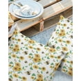 thumbnail image 2 of Garden Blossom Sunflowers Outdoor Pillow Covers Set of 2, Decorative Waterproof Throw Pillow Case, Farm Animals Bee with Butterfly Cotton Linen Soft Cozy Cushion Pillowcases, 2 of 6
